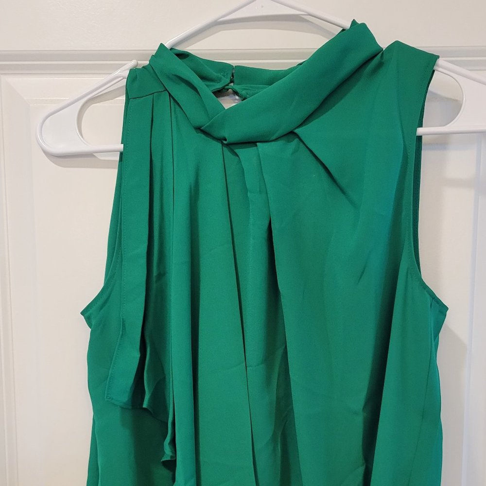 NWT Ann Taylor Womens Sleeveless Green Blouse